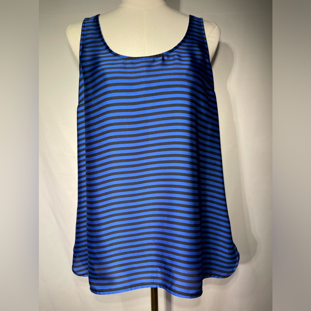 Michael Kors Tank Top Women’s Large Striped Old Money Corpcore Dark Academia